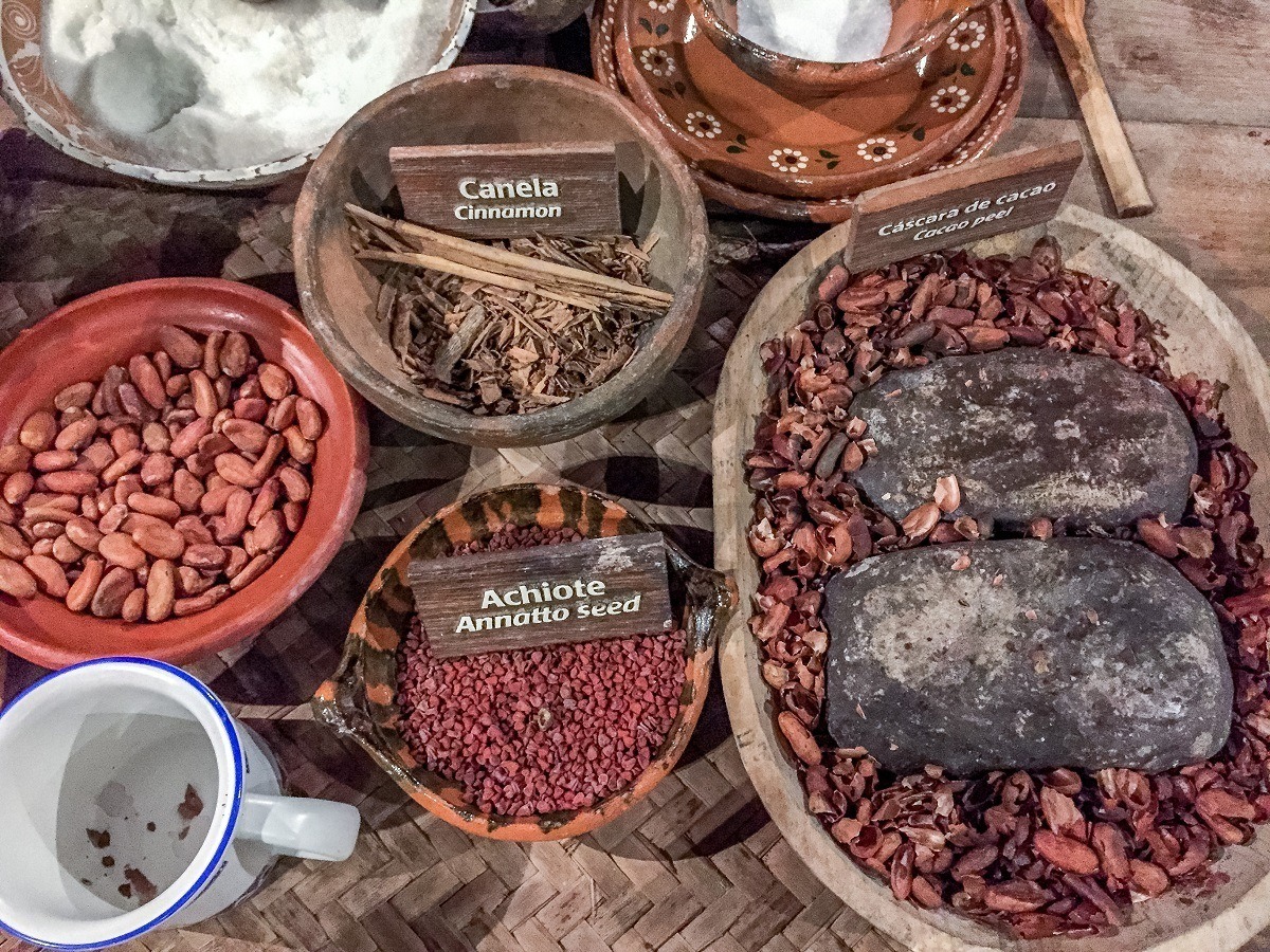 Ingredients for making chocolate