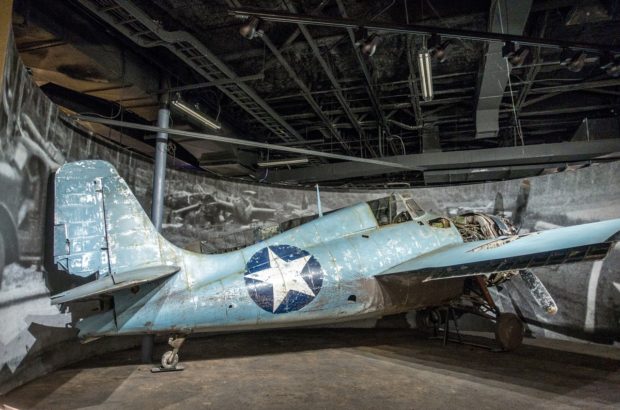 A Visit to Central Texas’ World-Class War Museum Wildcat plane on display at the National Museum of the Pacific War in Fredericksburg, Texas