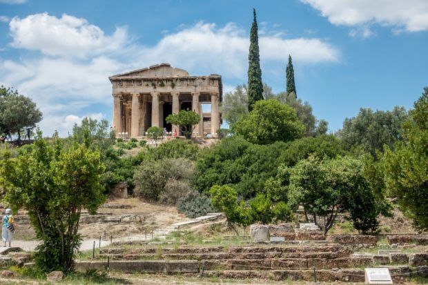 The Temple of Hephaestus in Athens' Ancient Agora is a great site from ancient times