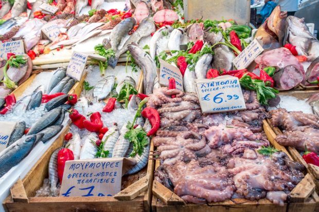 Visiting the Central Market is one of the best things to do with 3 days in Athens, Greece