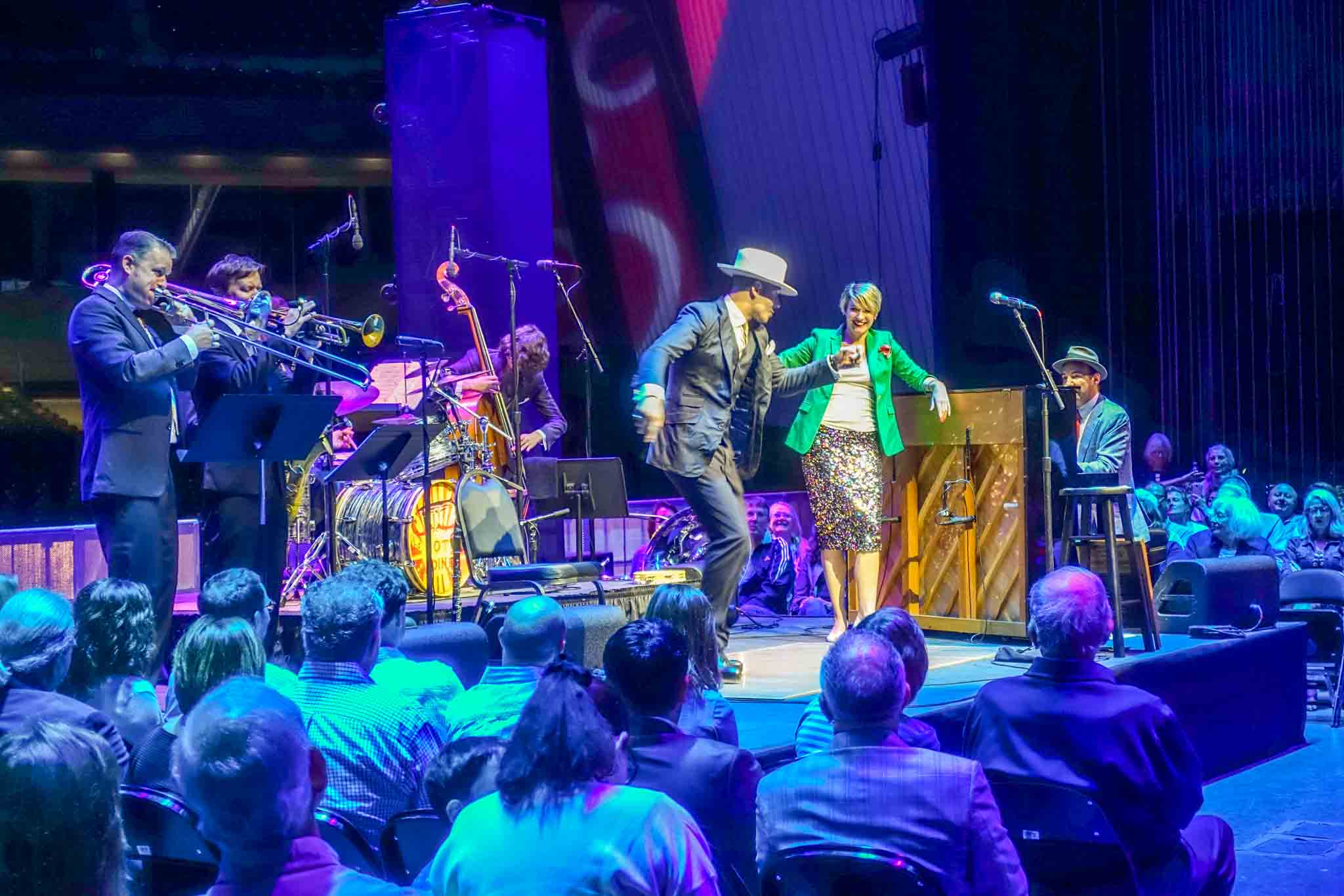 The Hot Sardines performing at Saratoga Performing Arts Center. A show at SPAC is one of the best things to do Saratoga Springs NY.