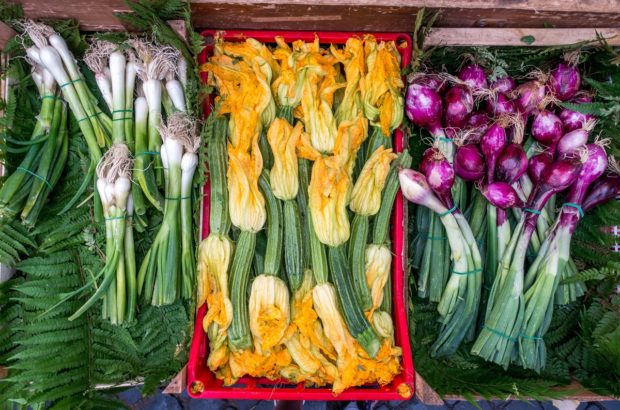 From Focaccia to Fish: Sampling the Best of Genoa Fresh vegetables at a market in Italy