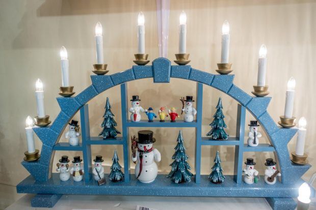 A German schwibbogen on display at Gettysburg's Christmas Haus