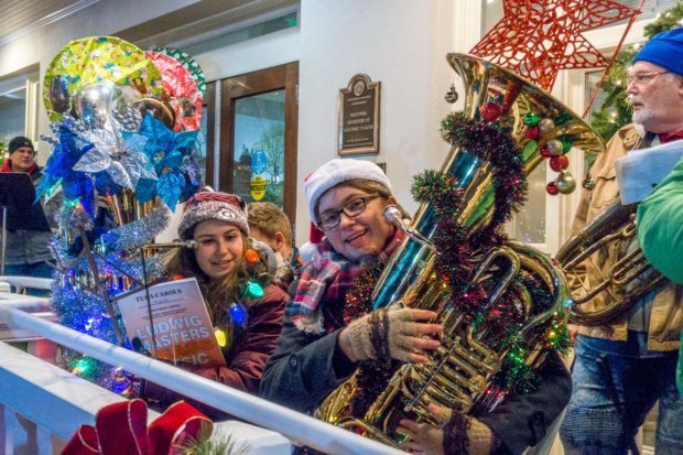 The Tuba Carol Festival is an annual event in Gettysburg, Pennslyvania