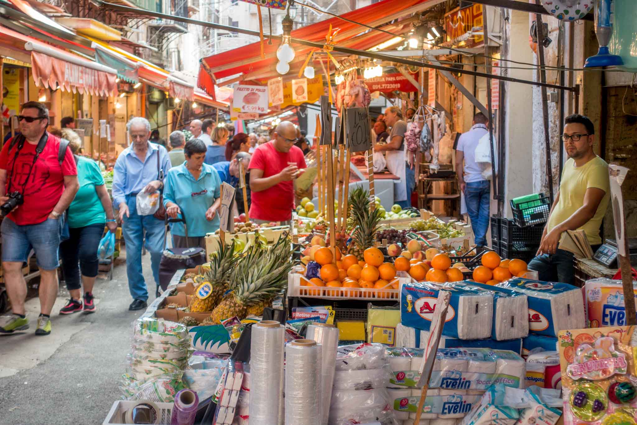Visiting the local markets is one of the most colorful things to do in Palermo, Sicily