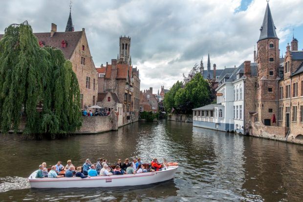 the Rozenhoedkaai viewpoint is one of the best things to see in Bruges in one day