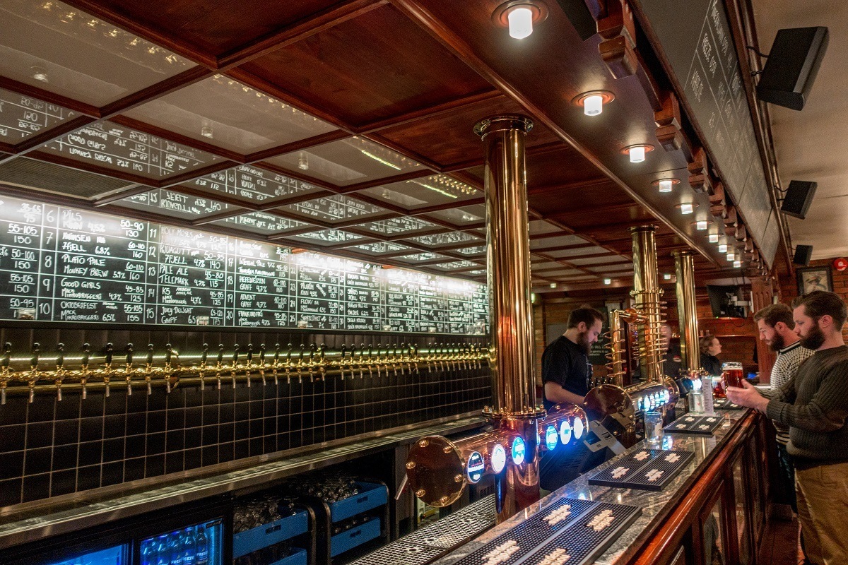 Visiting Mack's Brewery and Olhallenpub are two of the fun things to do in Tromso in winter or any time