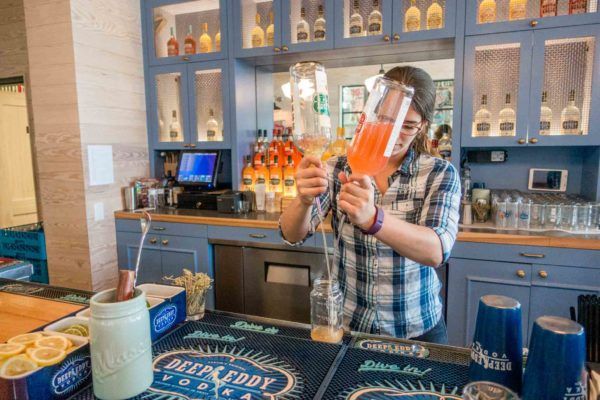 Eating, Drinking, and Getting Outdoors in Dripping Springs Visiting Deep Eddy Distillery is one of the fun things to do in Dripping Springs TX