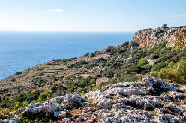 Visiting the Dingli cliffs is nice but not one of the must do Malta activities on 4 days in Malta