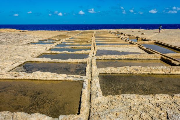 The salt plans on the coast of Gozo are one of the interesting places to visit on a 4 day Malta itinerary