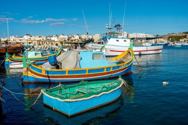 Some of the best restaurants in Malta for seafood are in the fishing village of Marsaxlokk. Stop in for a meal and to see the colorful fishing boats.