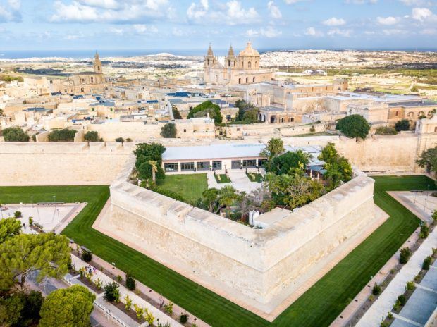 The view above Mdina, a Malta must see