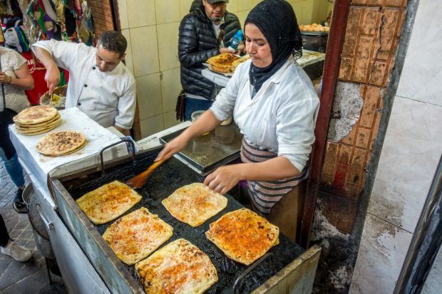 Msemmen was our favorite Morocco street food discovery