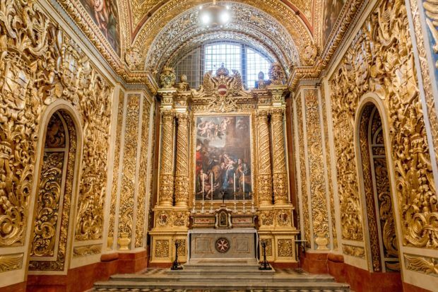 St. John's Co-Cathedral in Valletta Malta is intricate and detailed. A visit here is one of the top things to do in Valletta