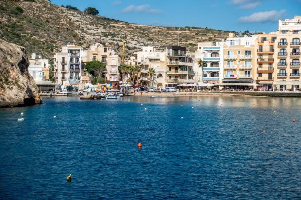 Beautiful Xlendi bay on Gozo in Malta