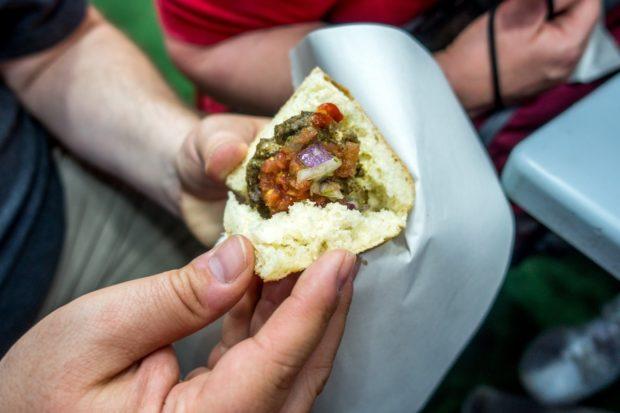 The hout quari fish sandwich was the biggest surprise on our Marrakech food tour