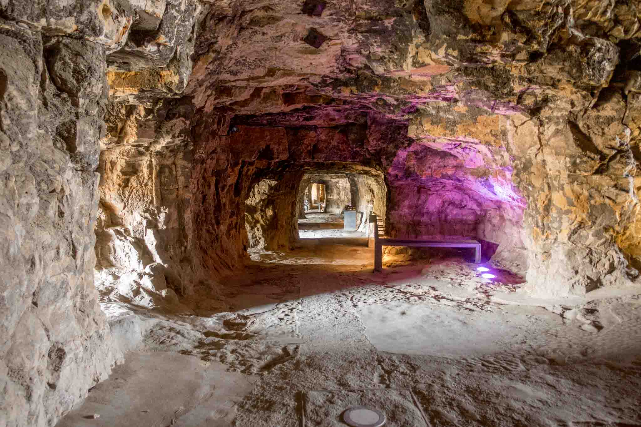 Visiting the Casemates du Bock, tunnels within the hill, is one of the unusual Luxembourg things to do