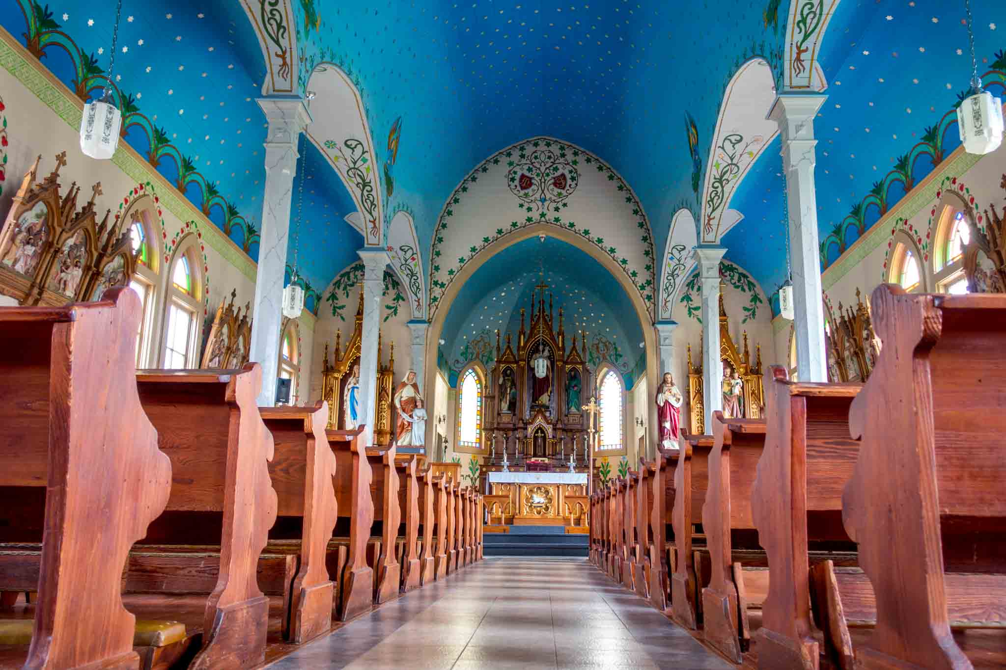 road trip painted churches of texas map