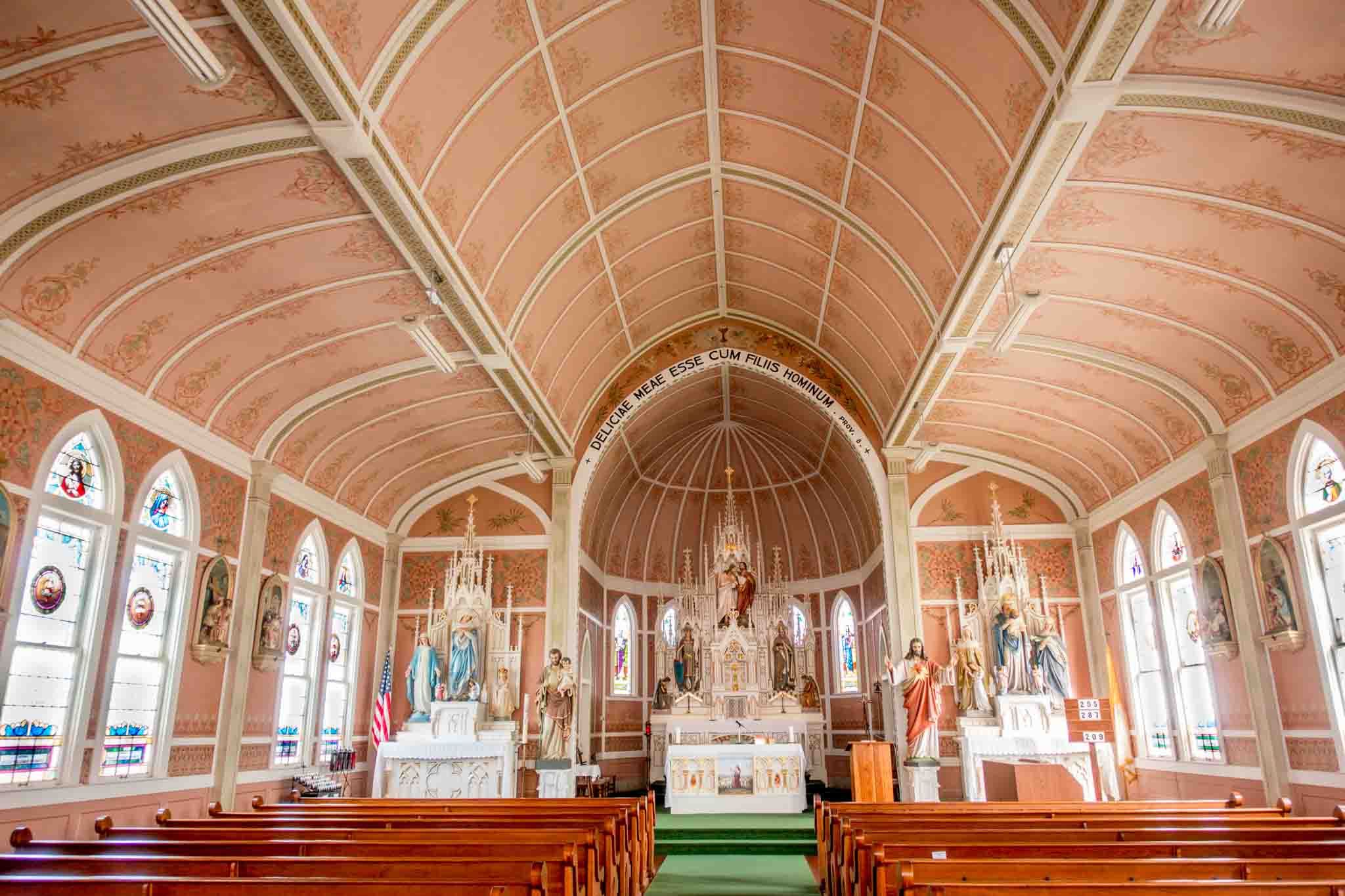 St. John the Baptist in Ammannsville is one of the churches sometimes known as the Schulenburg painted churches