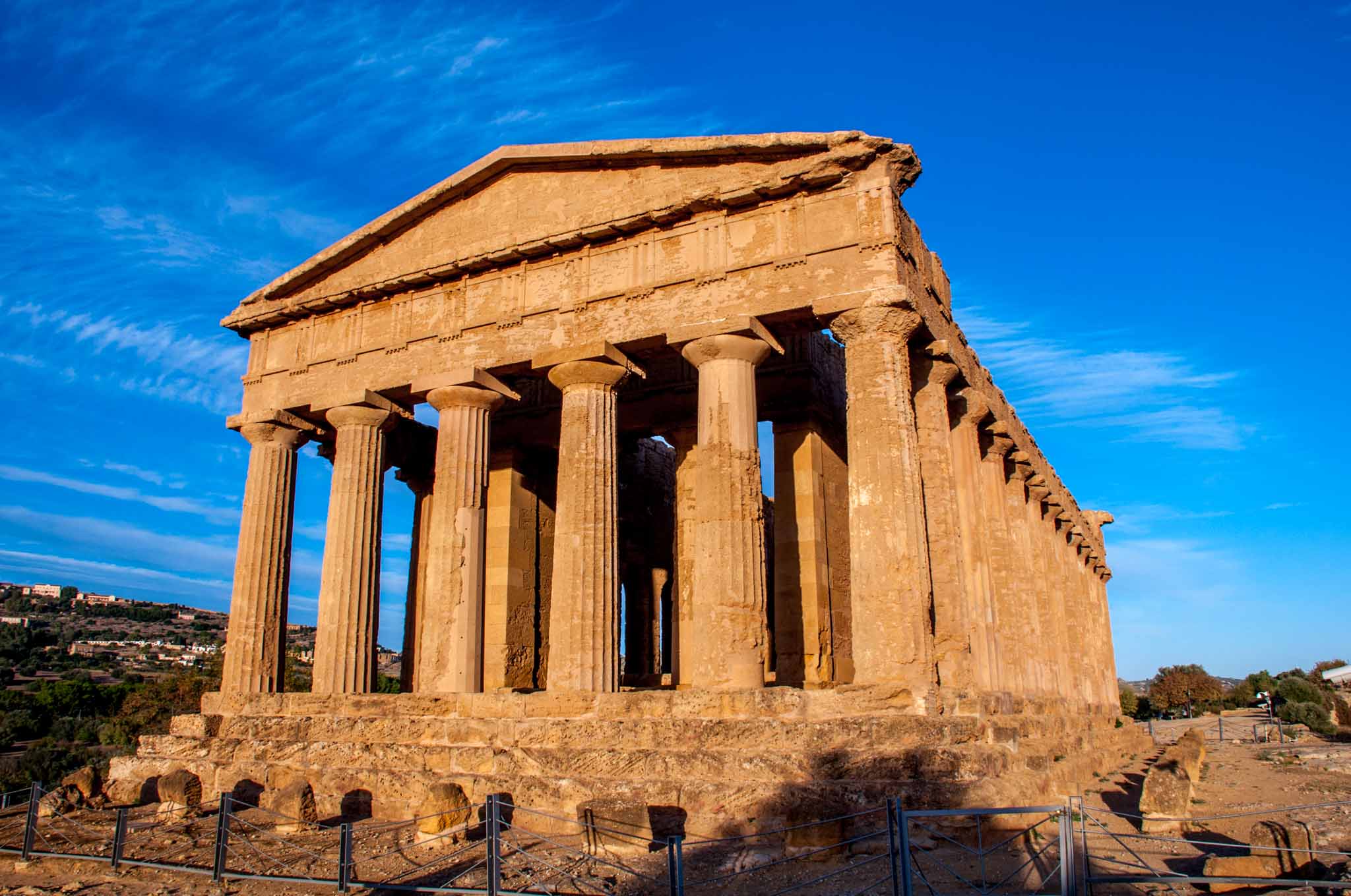Ruins of an ancient temple in Agrigento, Sicily