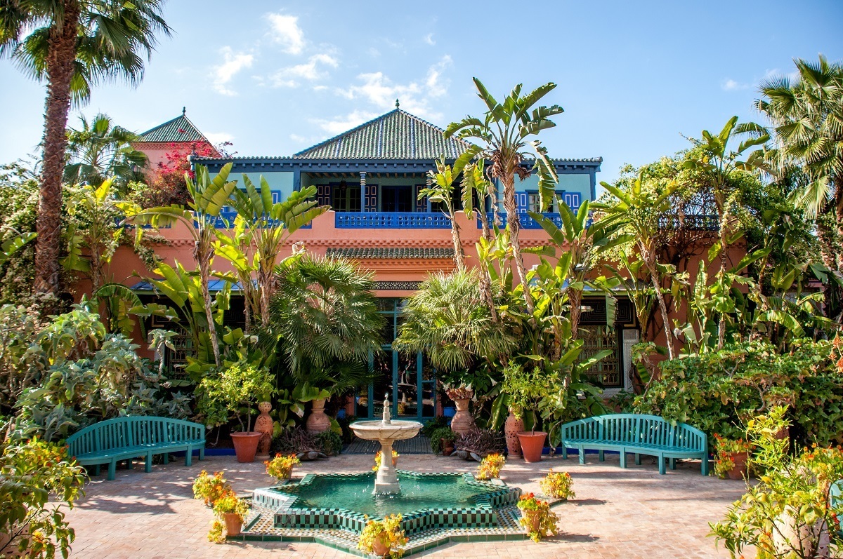Villa Oasis, the former private home of Yves Saint Laurent at Jardin Majorelle, is one of the top places to visit when you travel to Morocco