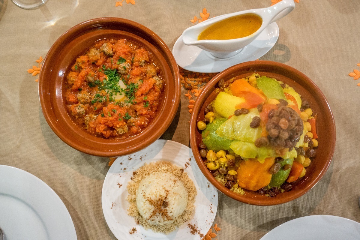 Try all the traditional Moroccan food like kefta and couscous on your trip to Morocco