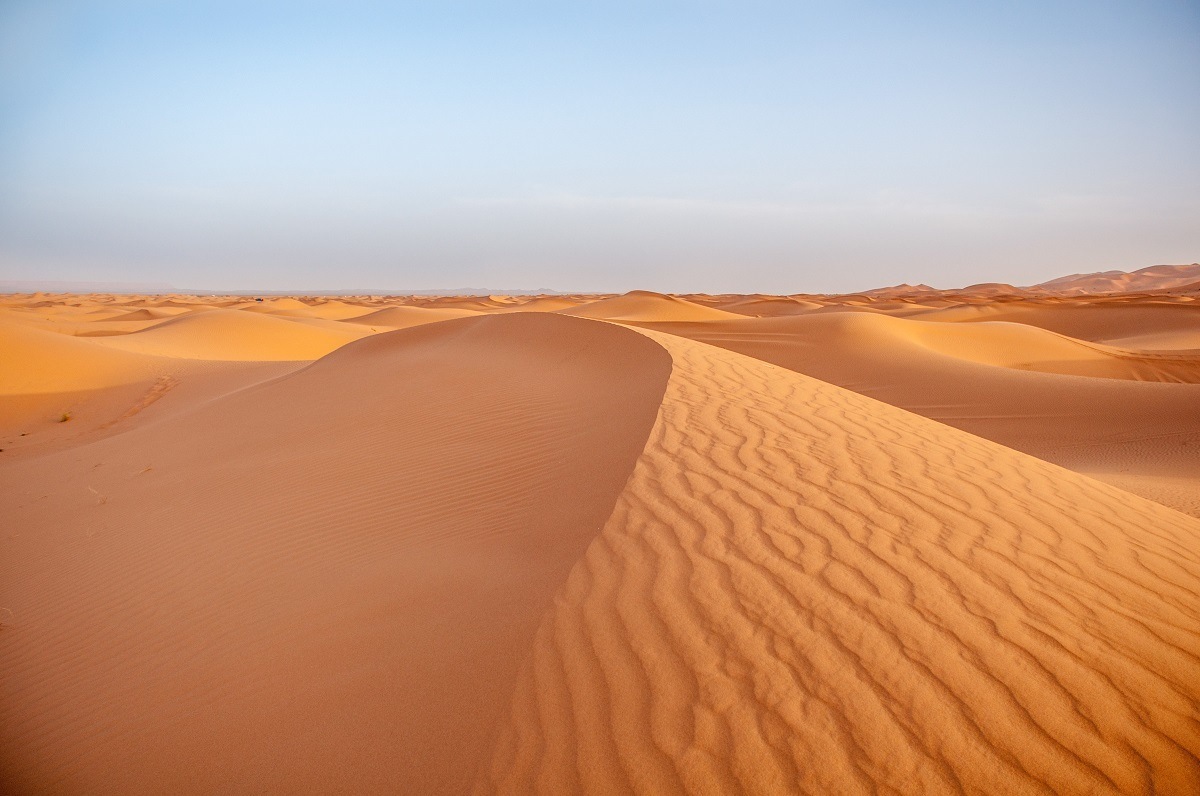 When traveling to Morocco, make sure to visit the desert