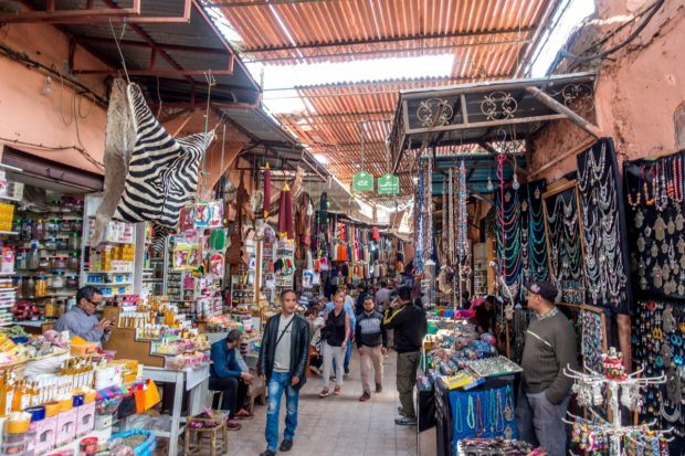 Traveling around Morocco, you will need cash for buying items at souks like those in Marrakech