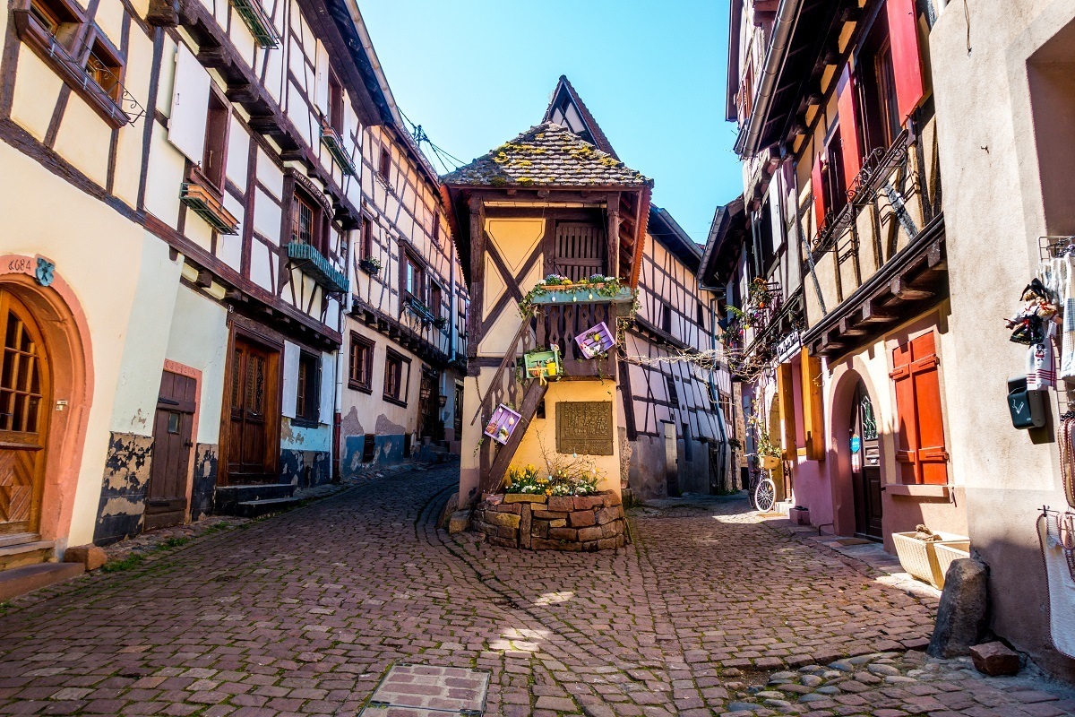 Eguisheim is a fairytale village in Alsace France