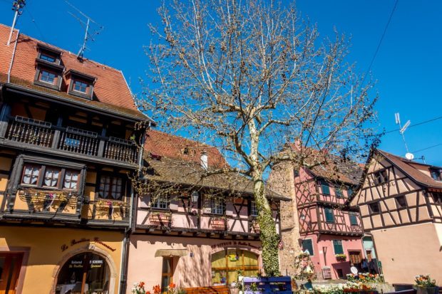 Just a few miles from Colmar, Eguisheim is one of the prettiest villages in Alsace Lorraine France