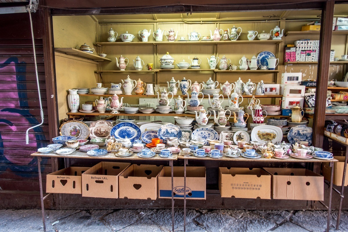 La Vuccaria, the smallest of the Palermo markets, has a wide variety of merchandise