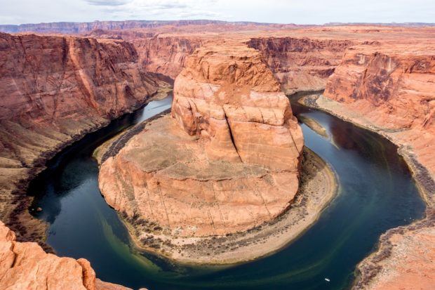 Horseshoe Bend in the Colorado River near Page, Arizona.