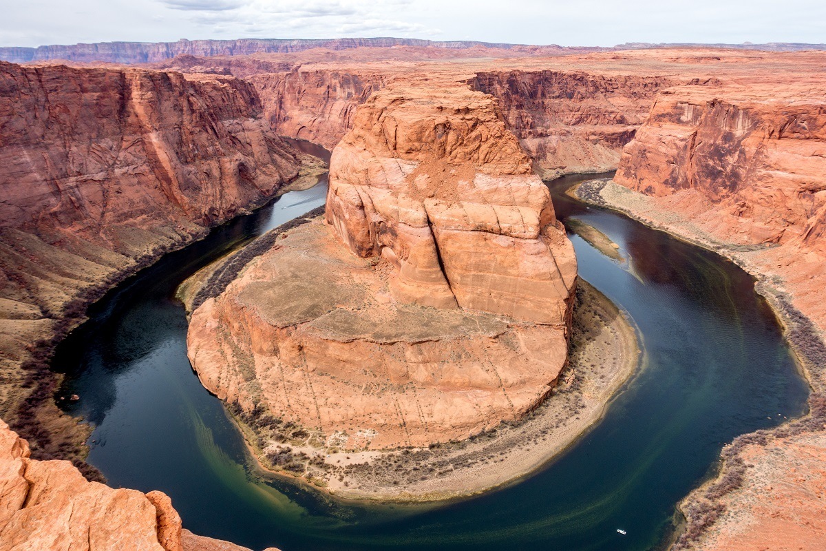 Horseshoe Bend in the Colorado River near Page, Arizona.