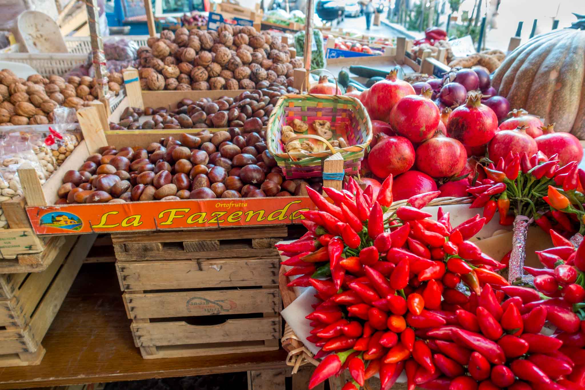 Don't miss the markets in Sicily. See the bounty of produce at the Capo market in Palermo.