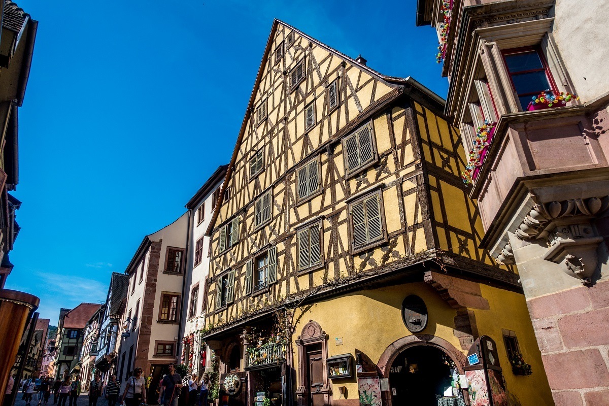 This yellow house was the largest mansion in Alsace when it was built in the 16th century