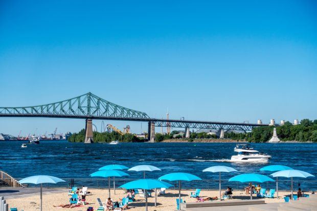 Pop ups like the Clock Tower Beach are some of the coolest summer attractions in Montreal Canada