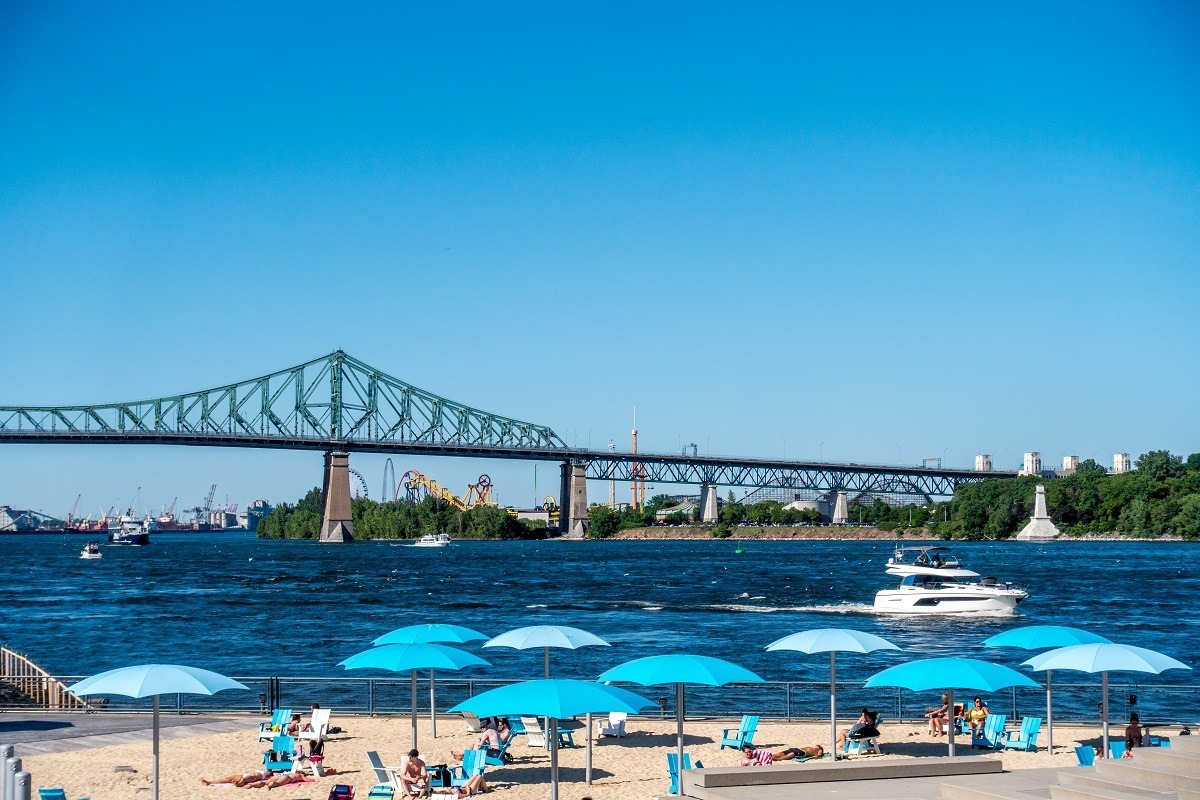 Pop ups like the Clock Tower Beach are some of the coolest summer attractions in Montreal Canada
