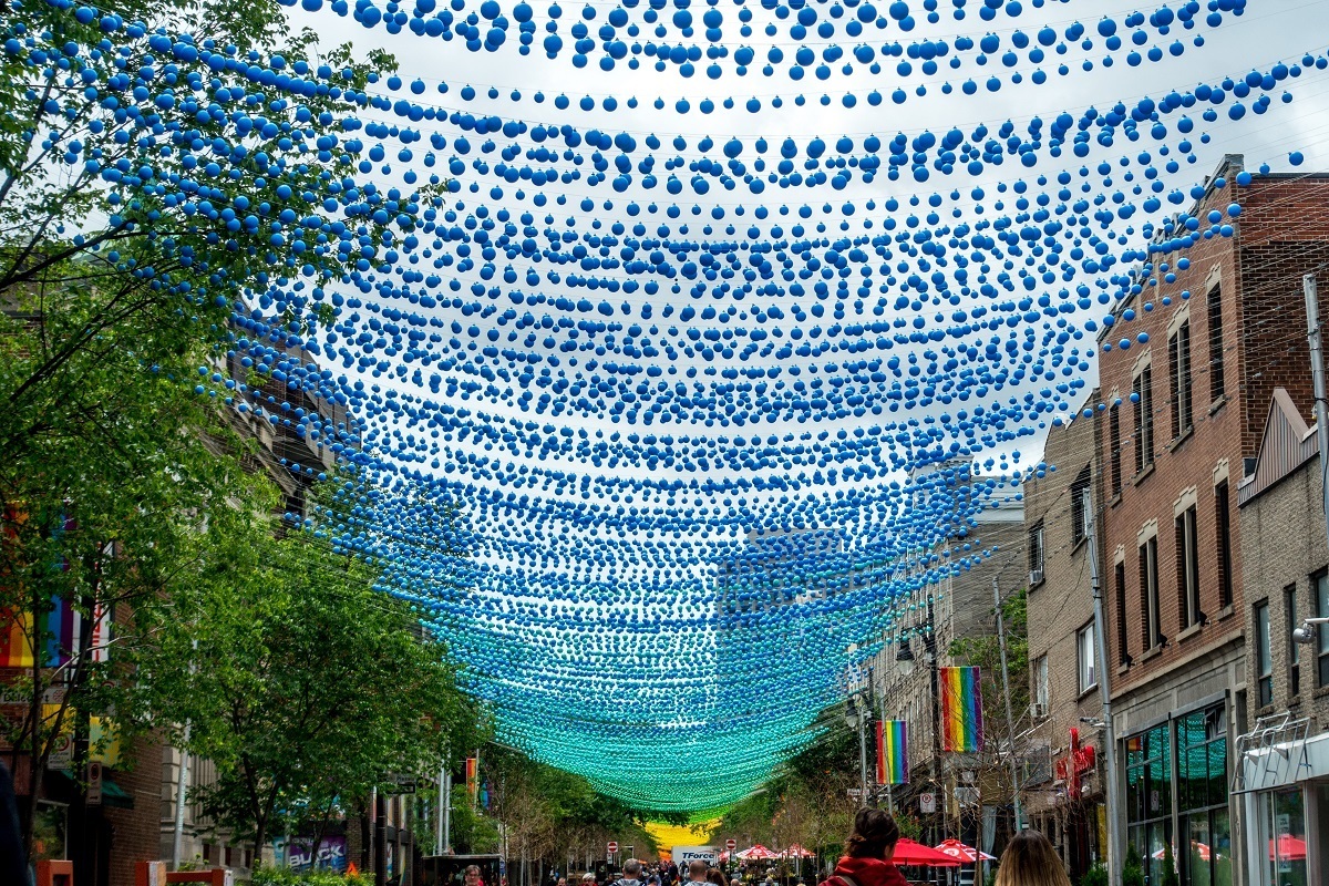 The Gay Village is one of the cool places to see in Montreal Canada