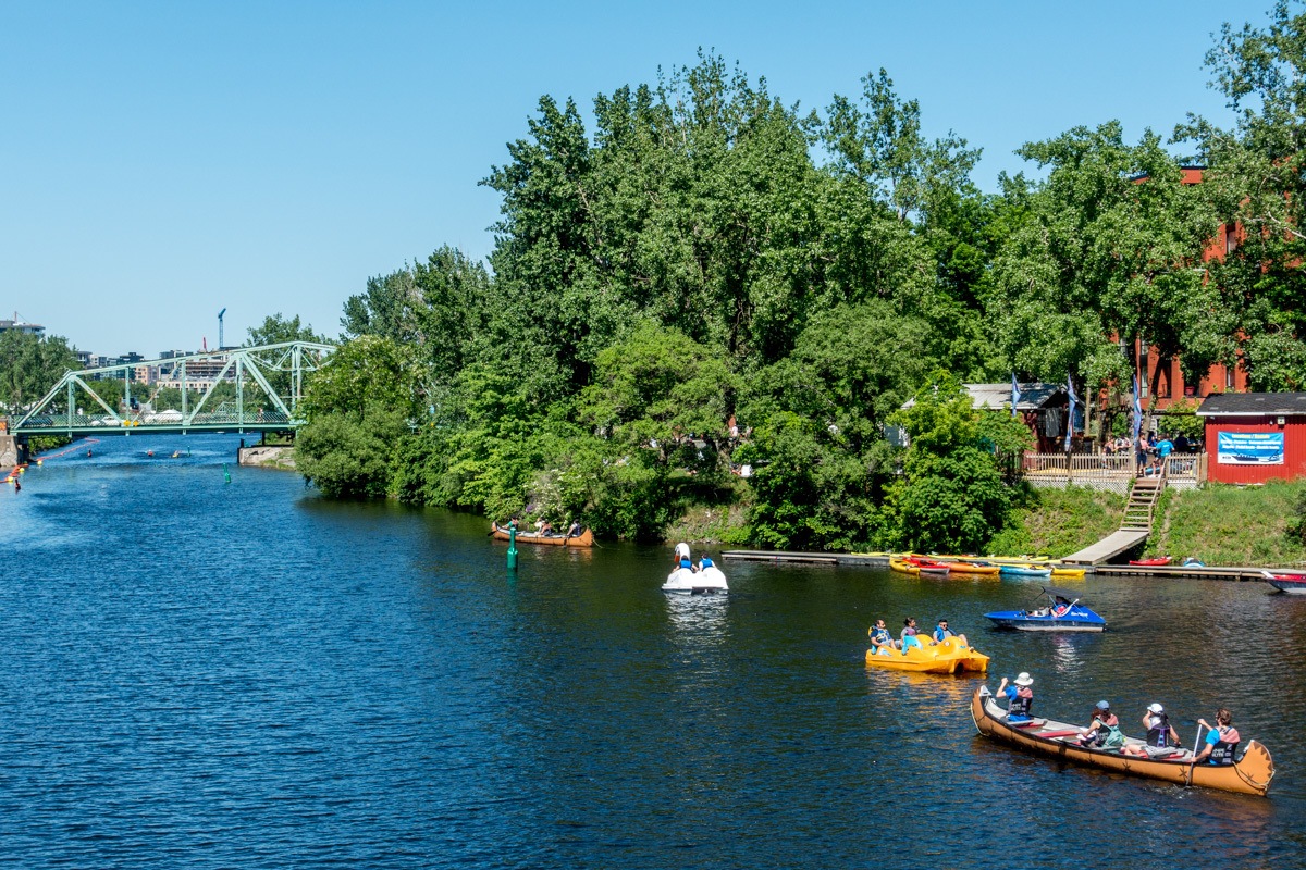 Kayaking in Lachine Canal is one of the top Montreal activities in summer