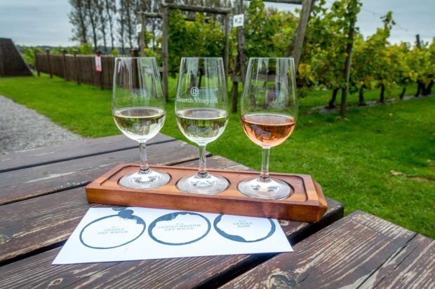 Llanerch Vineyard in south Wales is a great place to sample Welsh wine