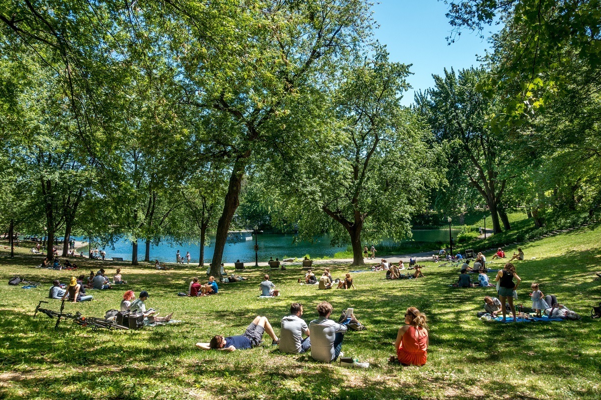 La Fontaine Park is one of the top Montreal attractions throughout the year