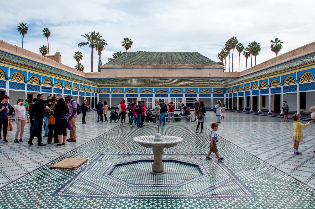 The gorgeous Bahia Palace is one of the highlights of Marrakech travel