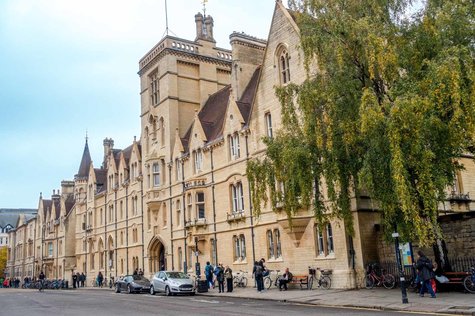 Balliol College in the Oxford town centre