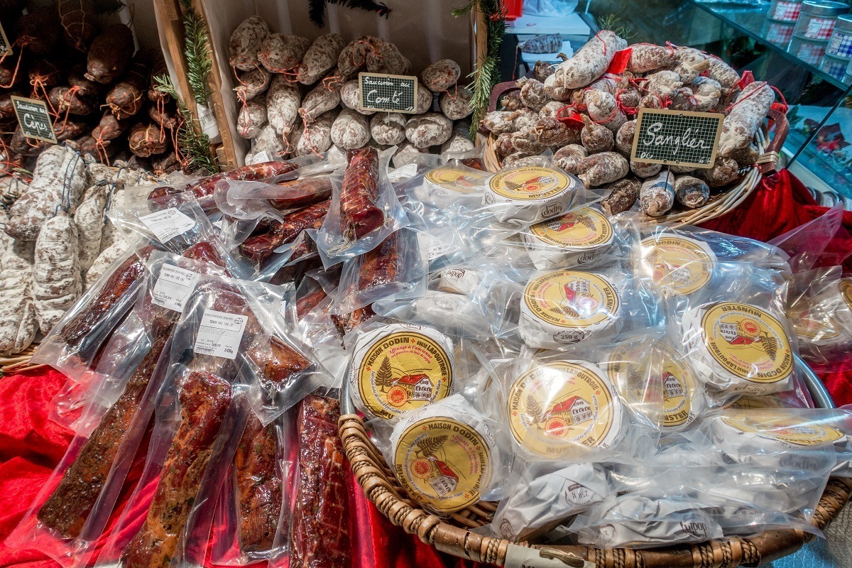 Sausage and cheese for sale