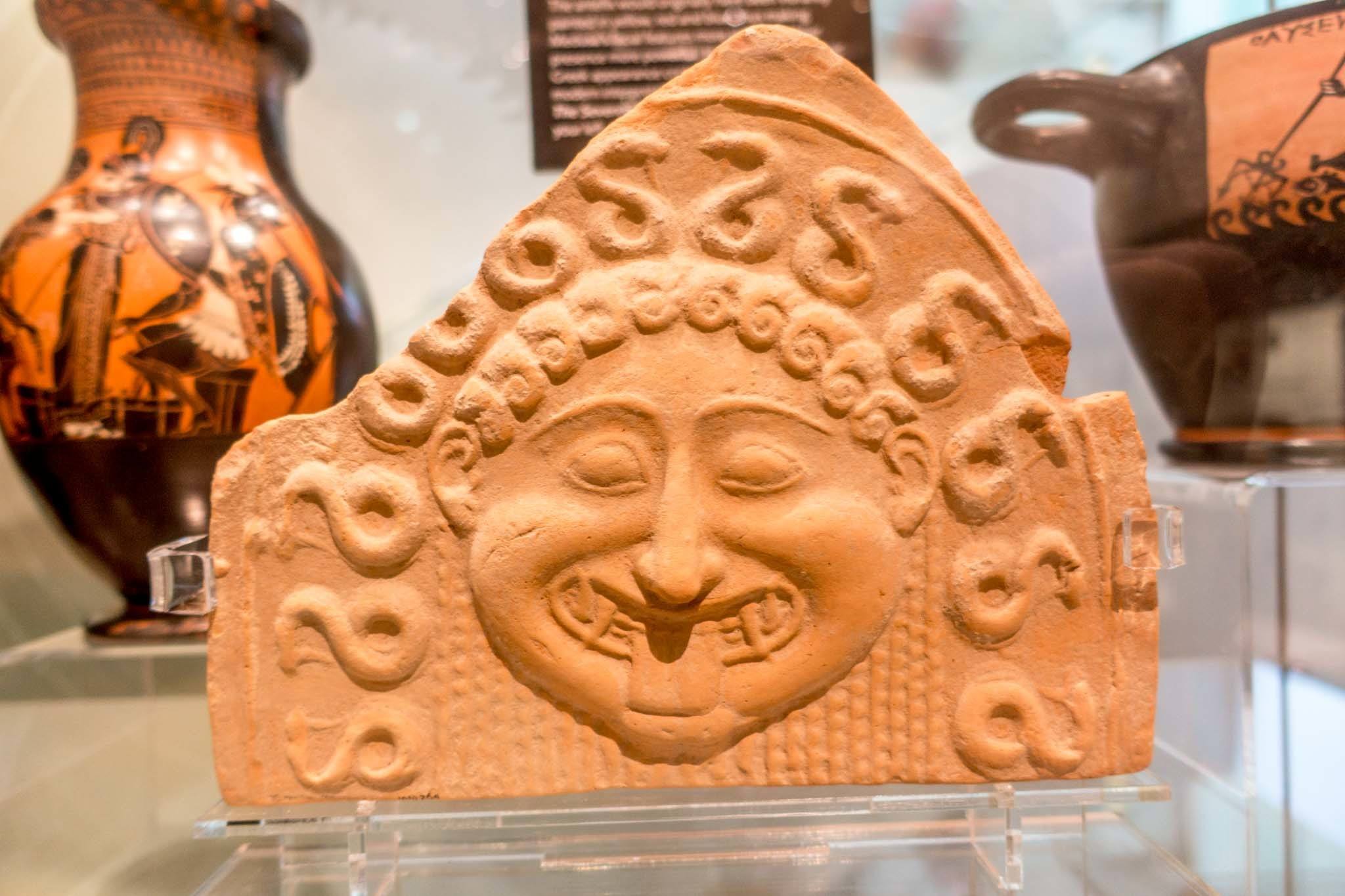 Greek pottery artifact at Ashmolean museum