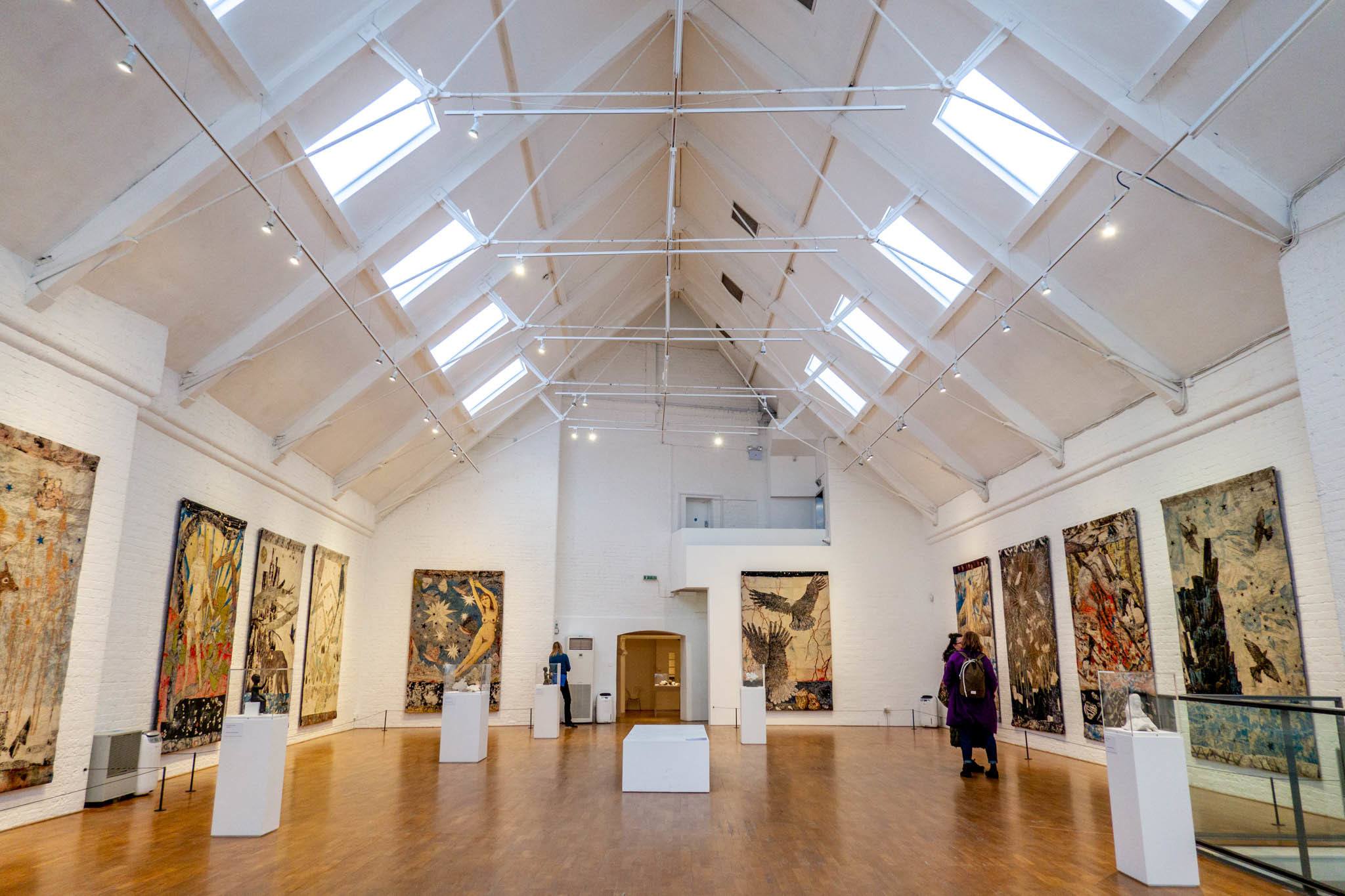 Large art gallery room with paintings on the walls at Modern Art Oxford