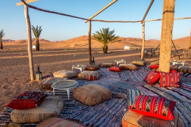 Staying at a desert camp is one of the best things to do in Morocco