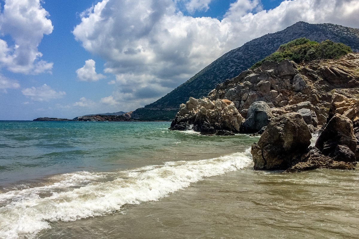 The ocean and hills of Bali, Crete