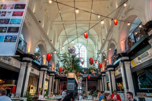 The Holy Food Market is one of the cool places to visit in Ghent Belgium