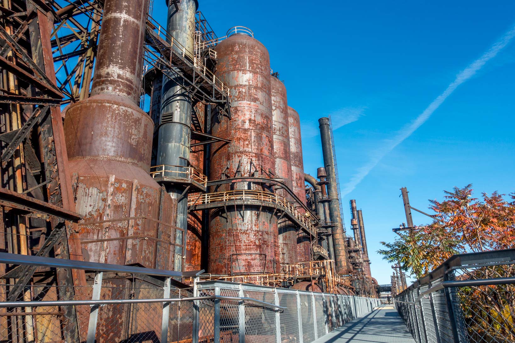 One of the top things to do in Bethlehem PA is explore the Steel Stacks and elevated Hoover-Mason Trestle. Just make sure you spell the name of the town right! Locals are kind of sensitive. It's Bethlehem (not Bethlahem, Bethlaham, or Bethelem).